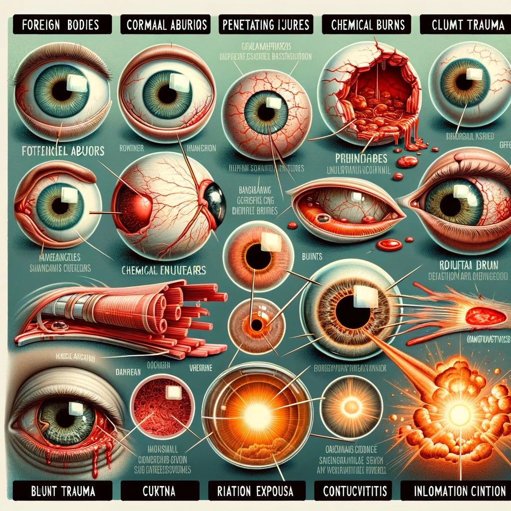 Loss of eye at work